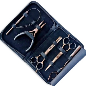 Kit d'outils d'extension de cheveux professionnels de haute qualité pour femmes 3 trous pince rasoir ciseaux Salon qualité usine en gros - Product Image 1