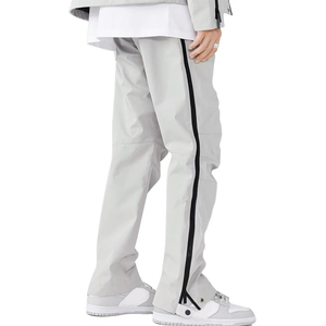 Pantalon de survêtement en nylon personnalisé de haute qualité pour hommes pantalon de survêtement baggy surdimensionné à fermeture éclair latérale en gros - Product Image 2