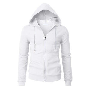 Sudadera con capucha y cremallera completa para hombre, Color sólido, Interior suave y diseñado para el invierno 2025, ropa hecha a mano para la comodidad - Product Image 3