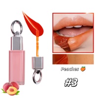 Gloss à lèvres peel-off longue tenue avec effet de couleur persistante, effet éclaircissant 3D, gloss à lèvres doux et séduisant