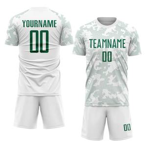 Gran oferta, conjuntos de camisetas de fútbol para clubes, impresión por transferencia de calor, camiseta de fútbol personalizada, uniforme 100% de poliéster transpirable rápido - Product Image 1