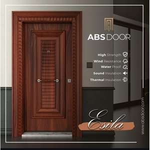 ABSDOOR ESILA Puerta de Acero de Diseño Moderno Premium, Puerta Interior con Aislamiento Acústico y Ahorro de Energía para Apartamentos y Villas en Turquía - Product Image 5