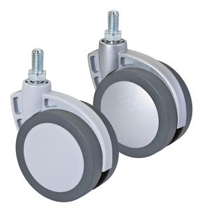 MACO 0581, suministro directo de fábrica, excelentes ruedas de enchufe al por mayor para muebles en Italia, rueda de rodamiento de nailon Multicolor de 60 Mm - Product Image 1