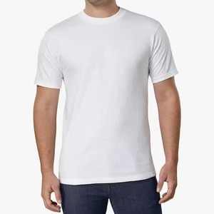 Productos 2024 Camiseta de verano T Shit Manga corta Punto Slim Fit Adulto Precio básico Camiseta blanca transpirable de alta calidad T Shit - Product Image 1