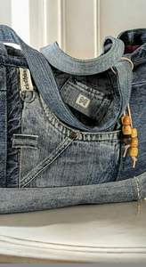 Bolsas de tela vaquera de alta calidad, moda informal vintage, ventas completas - Product Image 4