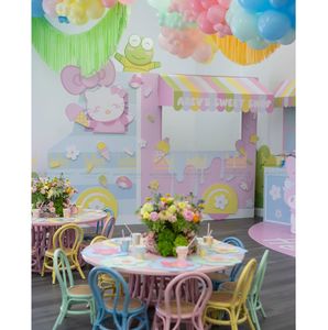 Ensemble de chaises pour enfants, événements, fêtes, matériaux naturels écologiques, taille et couleur personnalisées pour l'extérieur - Product Image 2