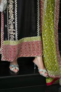 Elegante Lehenga Choli Anarkali de Chifón Bordado para Mujer, Ropa de Fiesta de Noche - Product Image 6