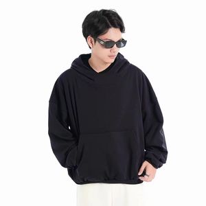 Sudadera con Capucha para Hombre, Otoño-Invierno, 100% Algodón, Estampado Serigrafiado, Ecológica, Personalizable, Tejida, Color Sólido - Product Image 2
