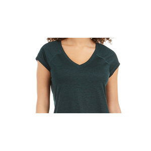 T-shirt da donna Ideology Performance in maglia leggera, verde melange, traspirante, con fiocco, taglia L, XS, ad asciugatura rapida - Product Image 2