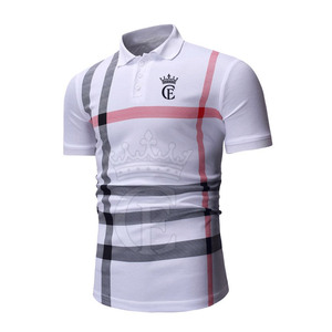 Último estilo para hombres para Polos Patrón transpirable y sólido Hecho del mejor material Tejido de punto MOQ bajo - Product Image 3