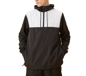 Veste coupe-vent de sport d'été à demi-zip 100% nylon pour hommes, pour la course à pied, l'entraînement, la salle de sport, l'extérieur - Product Image 1