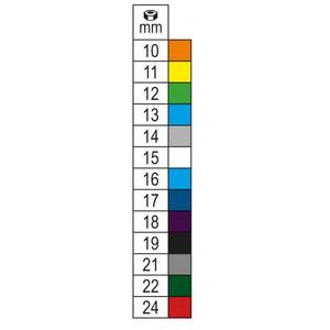 Zócalos fosfatizados de colores de impacto hexagonal BETA 1/2 ''(paquete múltiple) - Product Image 2