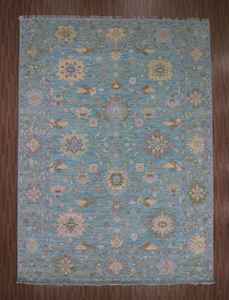 Oushak élégant noué à la main 100% laine tapis doux moderne tapis pour la maison cuisine bureau pique-nique offre en gros disponible - Product Image 4