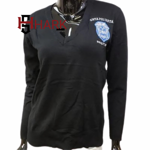 Mới Nhất Thiết Kế Sorority V Thiên Chúa Chín Cardigans Bán Buôn Dài Tay Áo Zeta Phi Beta Thêu Lá Chắn Dệt Kim Áo - Product Image 4