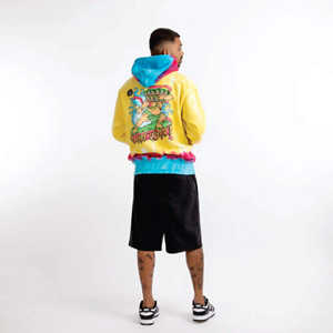 350 GSM Plus épais surdimensionné pull cravate teinture sweats à capuche Logo personnalisé français éponge goutte épaule avec cordons de serrage assortis pour hommes - Product Image 5