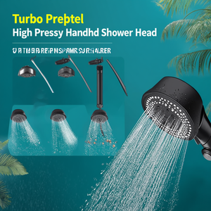 Pommeau de douche à main haute pression à hélice turbo, pulvérisateur économiseur d'eau - Product Image 3
