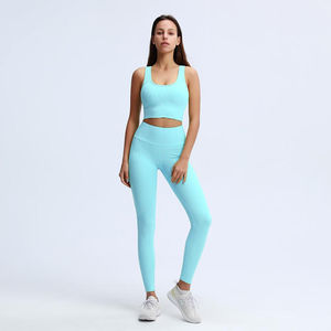 Nouvelle collection 2026 : Ensemble de yoga sur mesure pour femme (taille XS) – Soutien-gorge de sport respirant à taille haute et legging court à séchage rapide - Product Image 3
