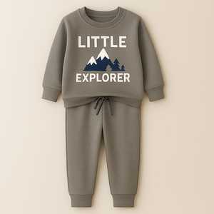 100% Polyester Umwelt freundliche Jogger Gym Fitness Casual Jogging hose Hoodie Winter Trainings anzug Gedrucktes Logo Zweiteiler Set für den Herbst - Product Image 4