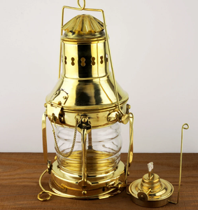 Vintage Brass <b>Lantern</b> Oil <b>Lamp</b> Handmade Stand High Quality <b>Lamp</b> - Product Image 1