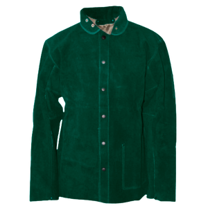 Chaqueta de Soldadura de Cuero Vacuno de Primera Calidad, Protección Industrial contra Vapores, Radiación y Calor, Resistente hasta 200°C, con Respirador - Product Image 2