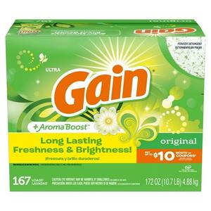 Détergent à lessive en poudre Gain, parfum original, 172 oz, 167 lessives - Product Image 6