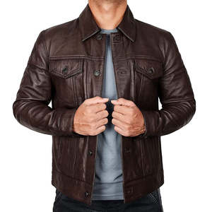 Veste de moto en cuir PU pour homme, style 2026, best-seller, légère, coupe-vent, idéale pour le printemps, service OEM disponible - Product Image 1