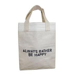 Bolsa de lona 100% de algodón con logotipo impreso personalizado, bolso de compras de lona, tamaño estándar - Product Image 5