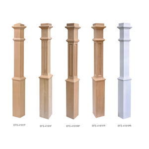 EFS Vietnam Design personnalisé Pièces d'escalier en bois d'érable dur massif 4191P Newels Qualité supérieure pour boîte d'escalier Newel robuste - Product Image 5