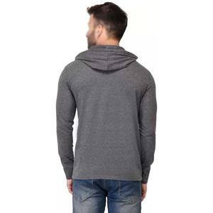 T-shirts à capuche à manches longues en coton de la meilleure qualité pour hommes - Product Image 4