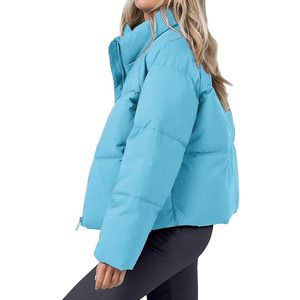 Veste matelassée en toile respirante surdimensionnée personnalisée pour l'hiver, vente en gros, meilleur design, col montant, grand col - Product Image 5