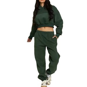 Ensemble deux pièces décontracté pour femme grande taille, style délavé, pour le sport et le fitness, avec logo, MADE BY HS 2026 - Product Image 3