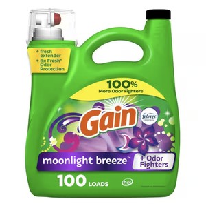 ขายส่งน้ำยาซักผ้า Gain Liquid กลิ่น Moonlight Breeze ขนาด 132 ออนซ์ ซักได้ 100 ครั้ง มีจำหน่ายแล้ว - Product Image 1