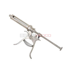 Wholesale Customized Size <b>Animal</b> <b>Veterinary</b> Syringe Best Selling Durable Reusable German Stainless Steel SIGAL MEDCO SM-VT-0355 - Product Image 5