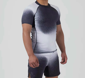 Rash Guard MMA Rashguard customized Fully Sublimation Rash Guards BJJ high quality custom <b>print</b> bjj rash guard - Product Image 2