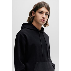 Sweat à capuche à la mode avec poches avant Sweat à capuche en molleton lourd surdimensionné pour la saison d'hiver Sweat à capuche uni sans fermeture éclair - Product Image 5