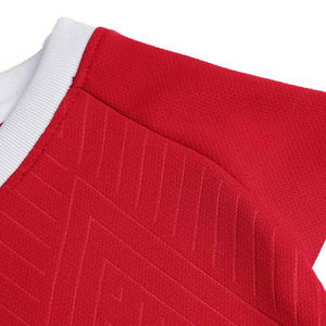 Ensemble de maillot de football personnalisé rouge pour hommes grandes tailles, col en V, manches courtes, polyester respirant anti-transpiration UPF 50, toutes saisons, adulte - Product Image 4