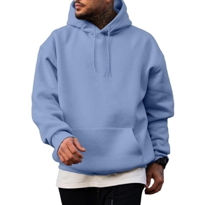 Premium Men's 100% Cotton Blanded Hoodies Embossed Puff <b>Elevate</b> Casual Style Oversize Basic Hooded Long Length Washed Techniques - Product Image 6