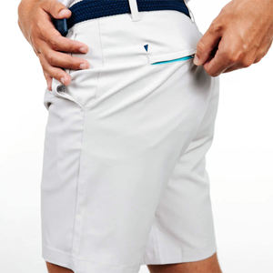 Shorts de golf décontractés pour hommes, personnalisés, de haute qualité, 90 % polyester, 10 % élasthanne, toile, légers, respirants, séchage rapide - Product Image 4