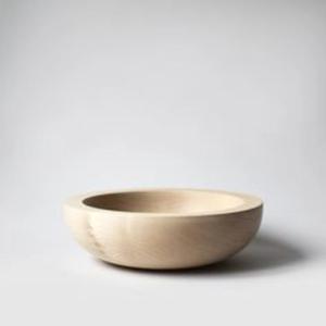 Tazón de servir de madera pulido a mano con un acabado natural perfecto para ensaladas, guarniciones y decoración de la cocina del hogar - Product Image 3
