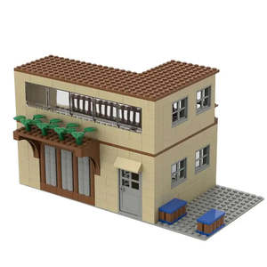 City Street Pubg 1:8 Scale <b>Plastic</b> Building Kit Construction Toy Moc <b>Blocks</b> Sets for Architecture Model Playing - Product Image 2