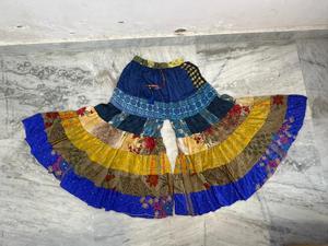 Palazzo en patchwork de soie à 7 couches, pantalon large de style bohème pour les fêtes, pantalon de voyage bohème hippie pour femmes, pantalon de demoiselle d'honneur pour femmes - Product Image 4