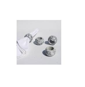 Soporte de mármol para servilletas de cocina, mesa de cena para boda, anillo de soporte para fiestas, servilleta de mármol - Product Image 1