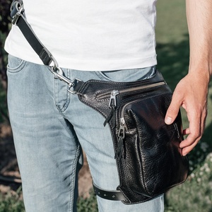 Personalized Leather Hip Bag With Straps Festival the Perfect <b>Motorcycle</b> Holster and Leg Drop for Adventurers LLB-0064 - Product Image 2