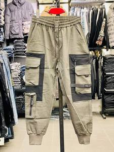 Celana kargo tren baru kualitas tinggi dengan kustomisasi dalam celana kargo kepar katun warna solid untuk pria dibuat di <span class=keywords><strong>Bangladesh</strong></span> - Product Image 3