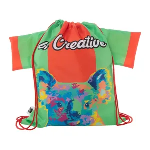 CreaDraw T RPET Borse Sportive Promozionali Sostenibili con Coulisse per Merchandising - Product Image 2