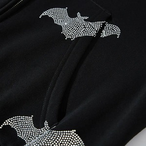 Sudadera con Capucha Personalizada de Alta Calidad, Corte Regular, Diseño de Diseñador, para Hombre, Invierno, Transpirable, Estilo Urbano, con Pedrería, Tinte Liso, Secado Rápido - Product Image 6