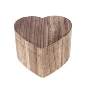 Caja de joyería de madera natural con forma de corazón, caja de almacenamiento de embalaje de joyería de anillo de madera elegante de lujo, caja de joyería de madera con forma de oído - Product Image 6