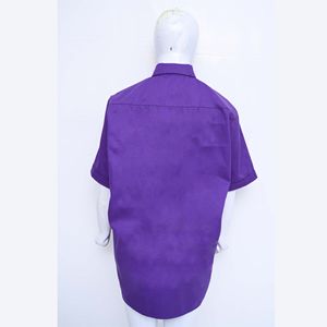 T-shirts boutonnés pour femmes, coupe ajustée extensible, teinture unie, été, 100% coton, respirant, écologique, service OEM, manches courtes - Product Image 6