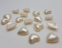 Cabochon en nacre naturelle en forme de cœur à dos plat, pierre précieuse pour la fabrication de bijoux, bagues, pendentifs, colliers, œil de chat blanc de haute qualité
