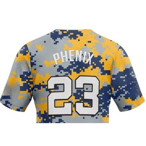 Maillots de baseball et de softball personnalisés pour hommes, 100% polyester, impression par transfert par sublimation, respirant, séchage rapide, nom de l'équipe personnalisé - Product Image 4